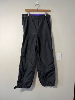Vintage Columbia Ski Snow Pants Mens M Black Purple Insulated Winter